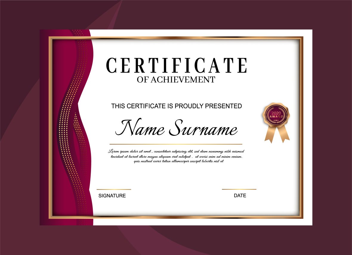 Certificate Preview